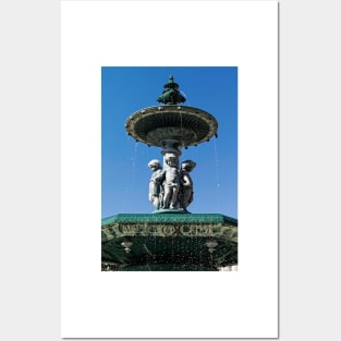 The Fountain Top At Rossio Square © Posters and Art